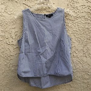Madewell sleeveless pinstripe top!